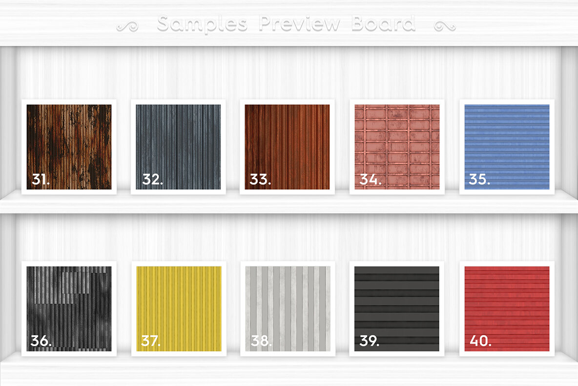 50 Corrugated Metal Background Textures 6