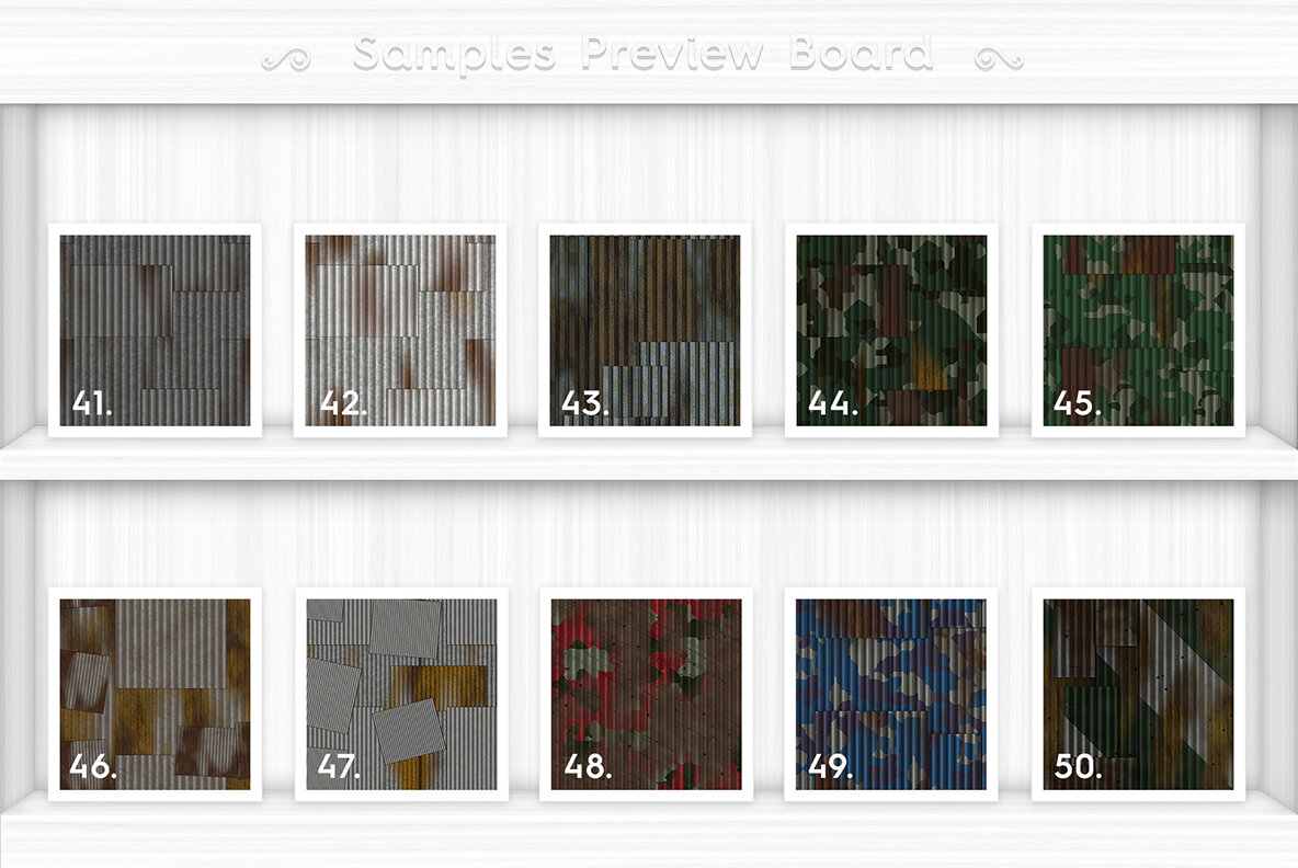 50 Corrugated Metal Background Textures 7