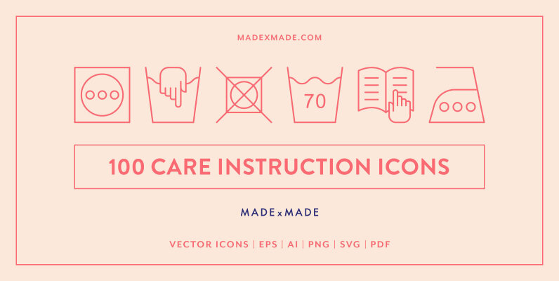 Line Icons     Care Instructions