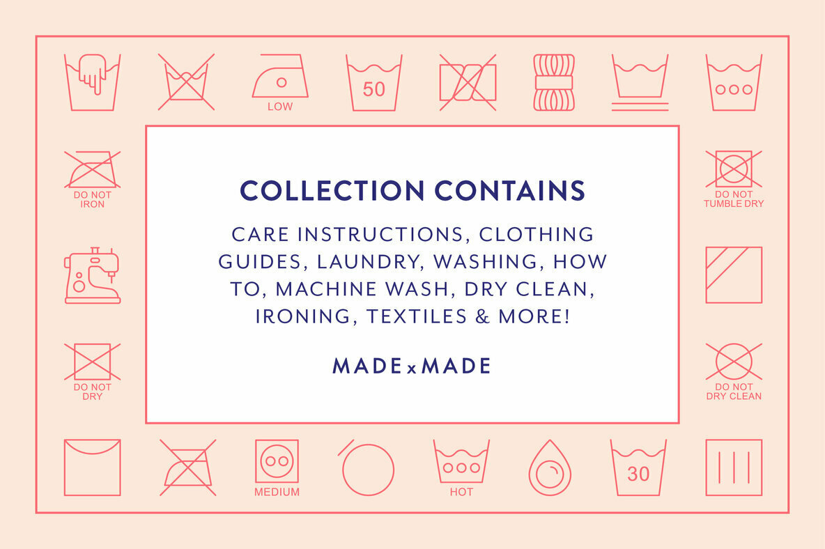 Line Icons     Care Instructions 2