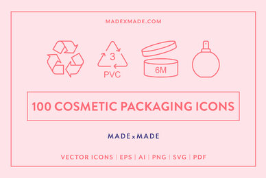 Line Icons     Cosmetic Packaging