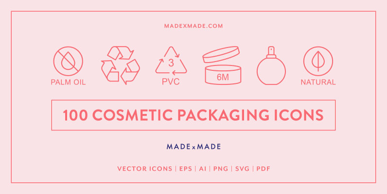 Line Icons     Cosmetic Packaging