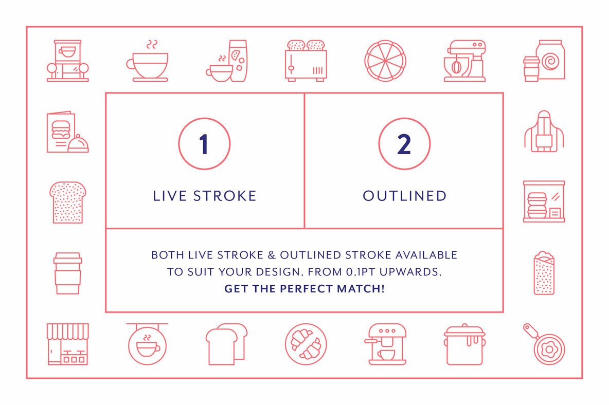 Line Icons     Cafe 4