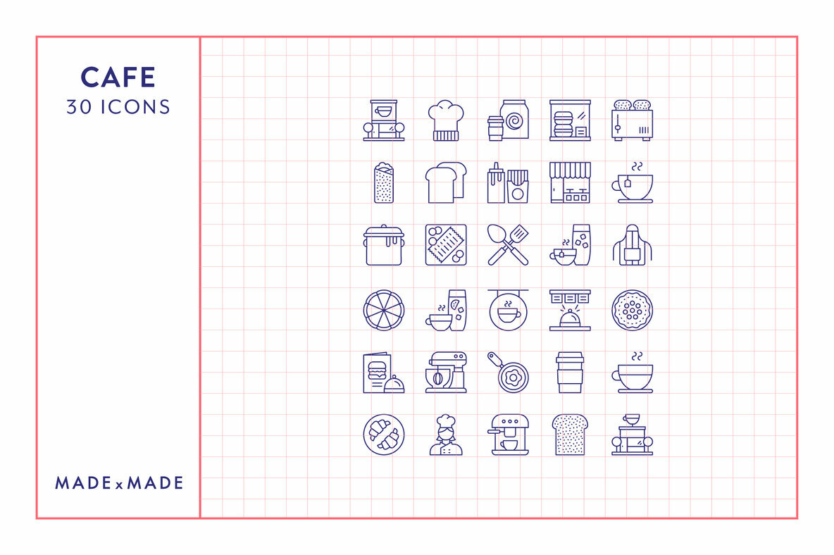 Line Icons     Cafe 5