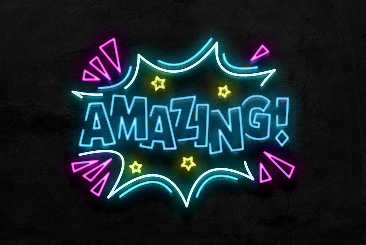 Neon Layer Styles for Photoshop Neon Layer Styles for Photoshop