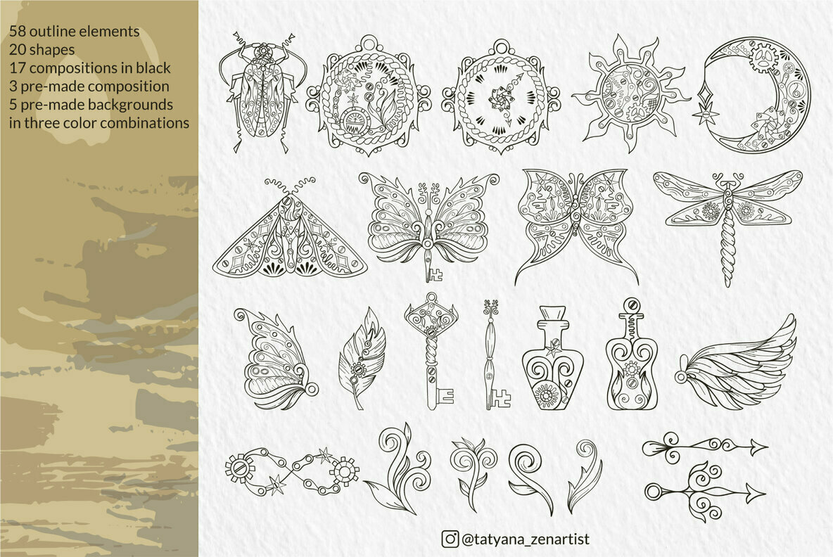 Linear Mystical Steampunk Collection 2