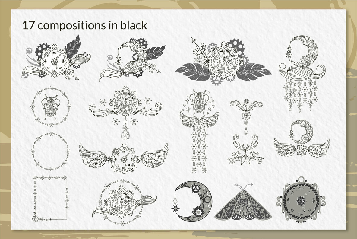 Linear Mystical Steampunk Collection 4