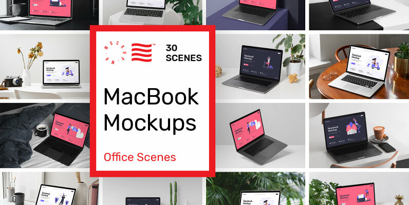 Macbook Mockups   Workspace Mockups