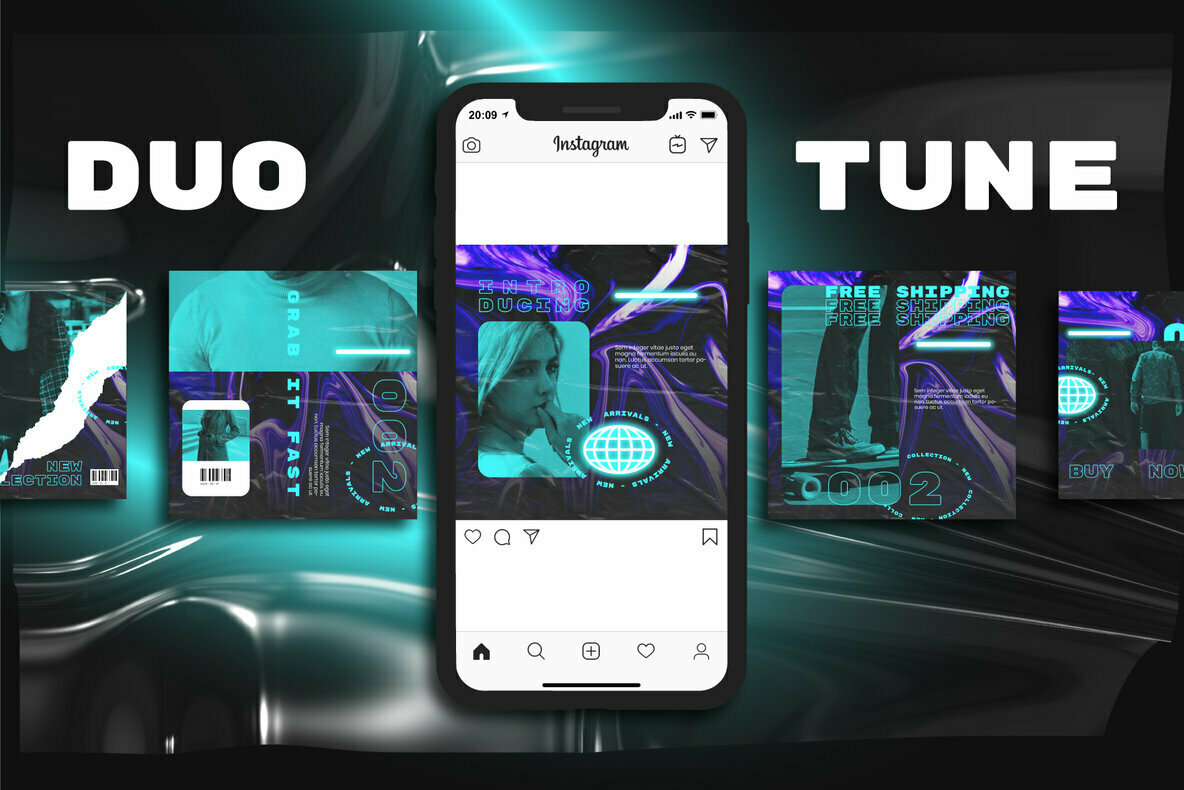 NEON Instagram Post Stories 3