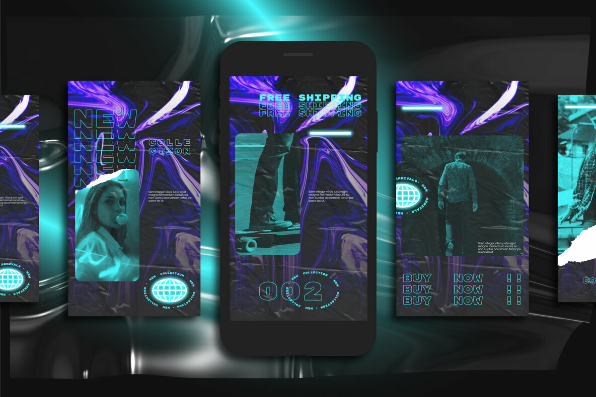 NEON Instagram Post Stories 5