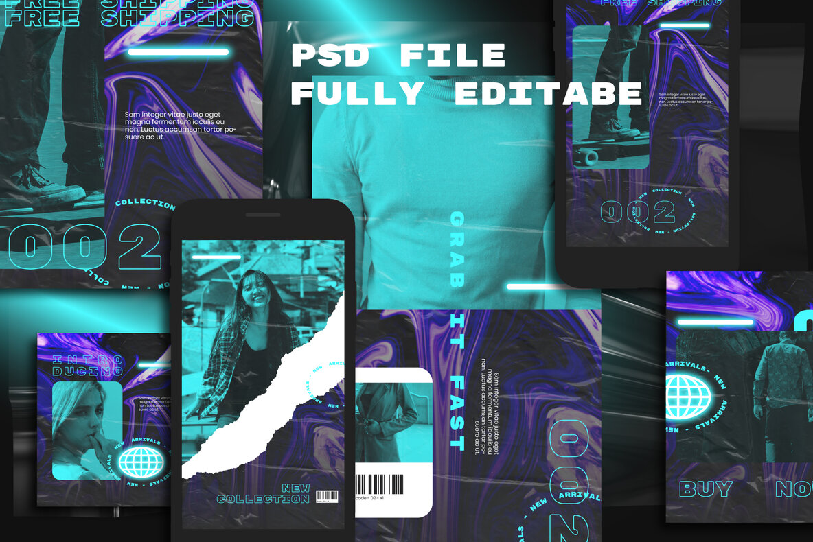 NEON Instagram Post Stories 10