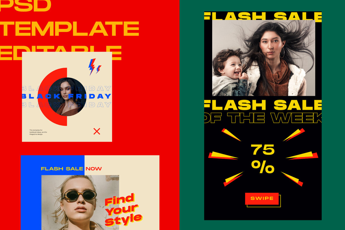Flash Sale Instagram Post Stories Vol 2 Flash Sale Instagram Post Stories Vol 2