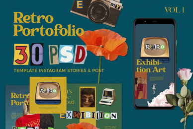 Retro Portho Instagram Post Stories