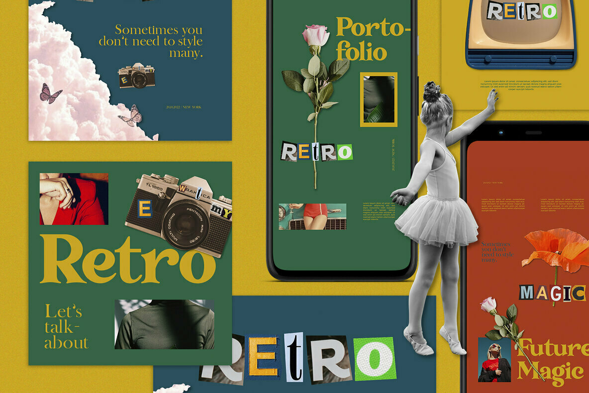 Retro Portho Instagram Post Stories Retro Portho Instagram Post Stories