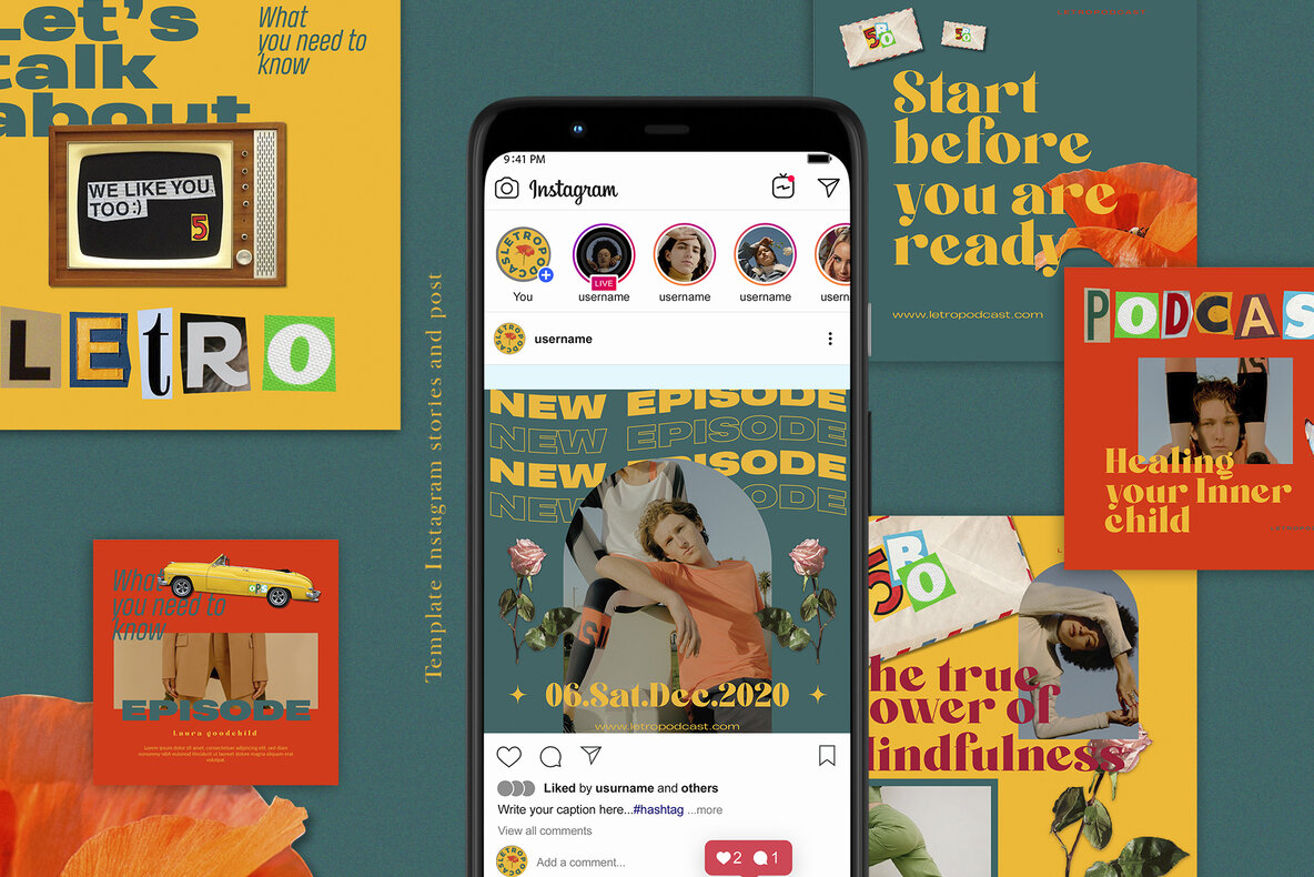 Letro Podcast Instagram Post Stories Letro Podcast Instagram Post Stories