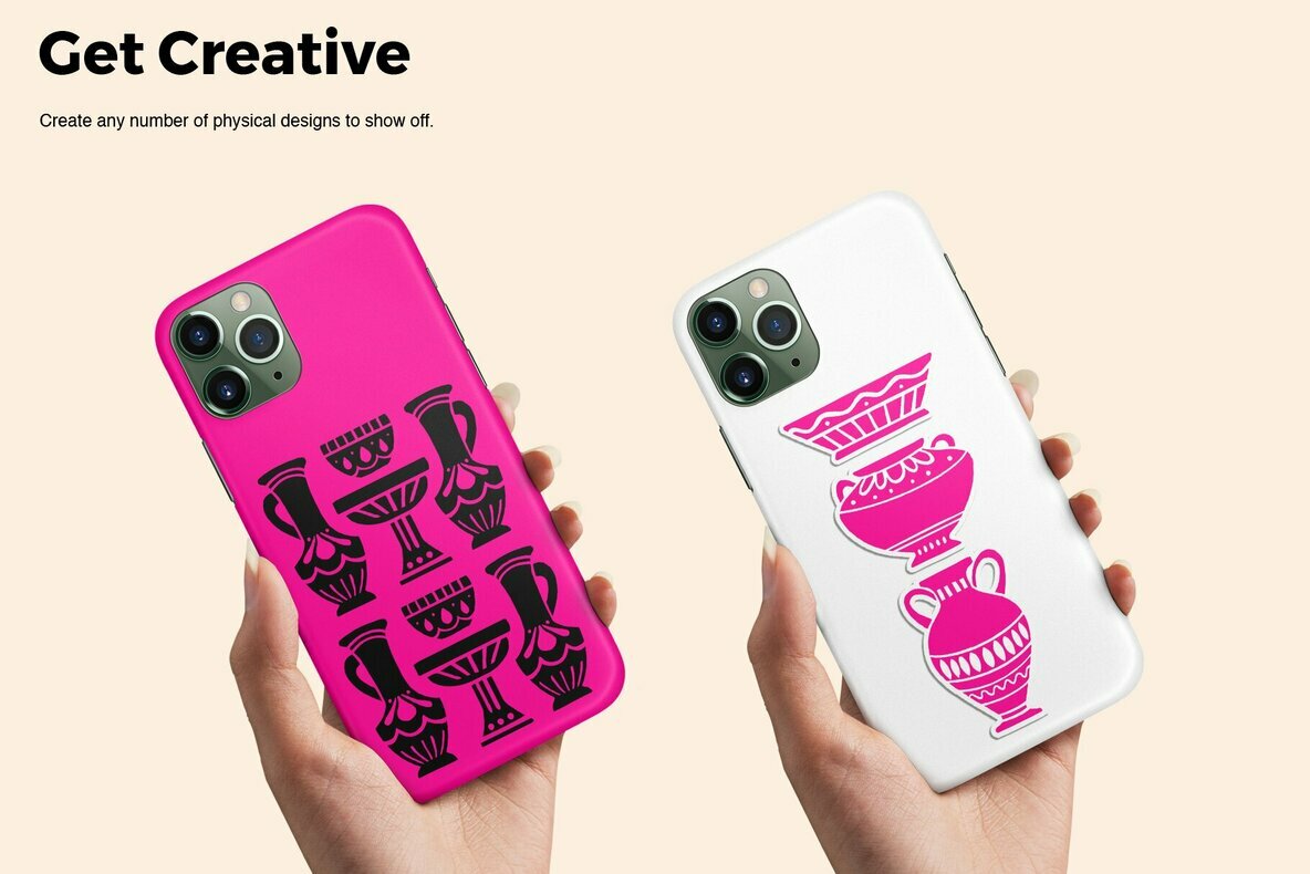 Vase and Mugs Vector Set 5