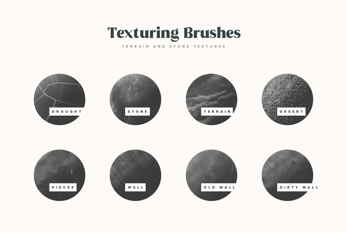 Natural Shading Texture Procreate Brushes Natural Shading Texture Procreate Brushes