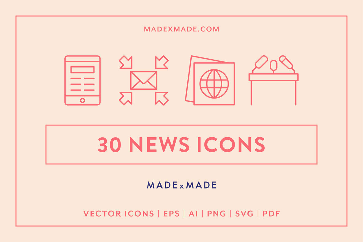 News Line Icons 1