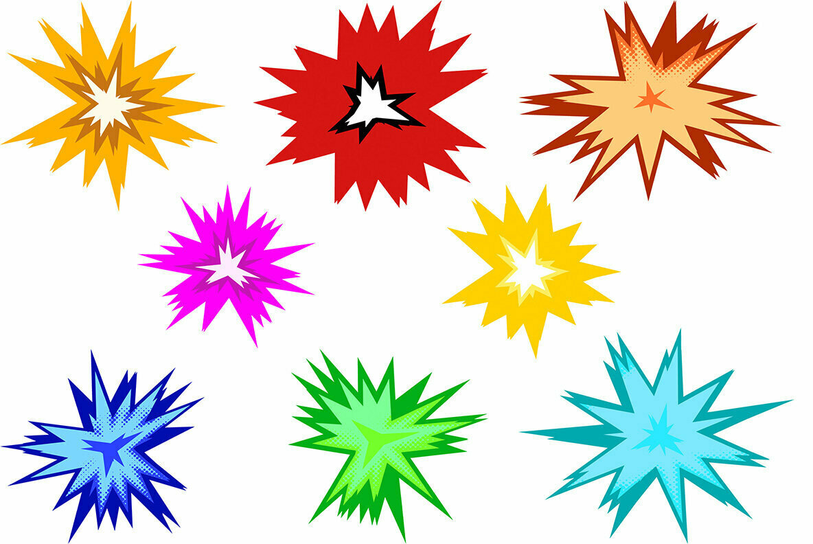 Comic Explosion Bubbles 2