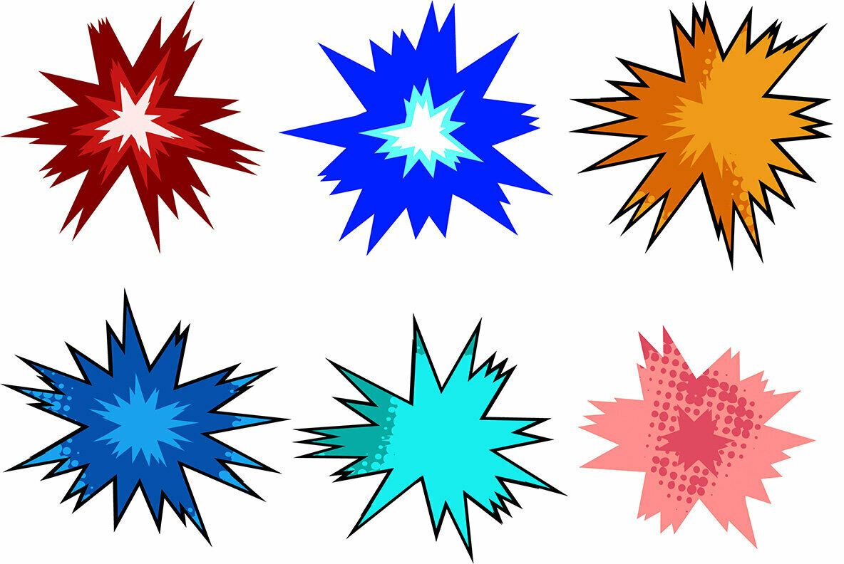 Comic Explosion Bubbles 3