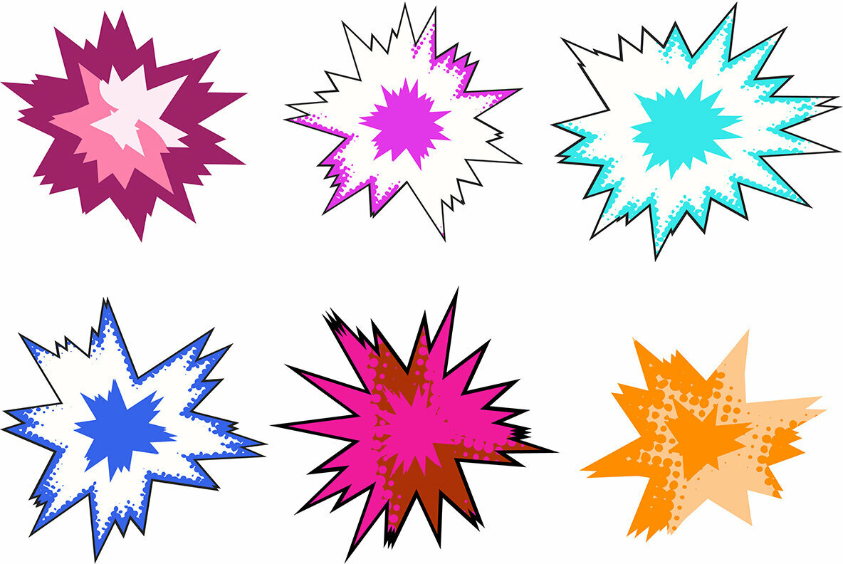 Comic Explosion Bubbles 5