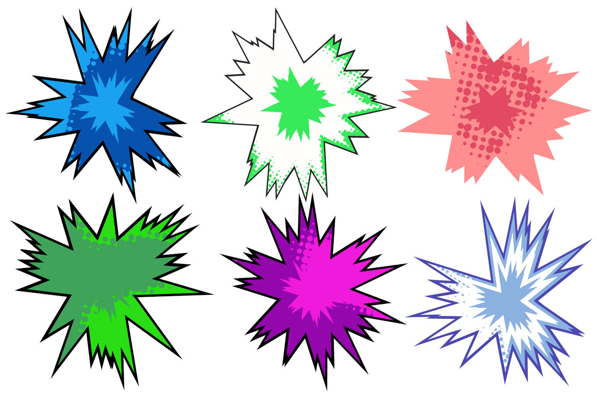 Comic Explosion Bubbles 7