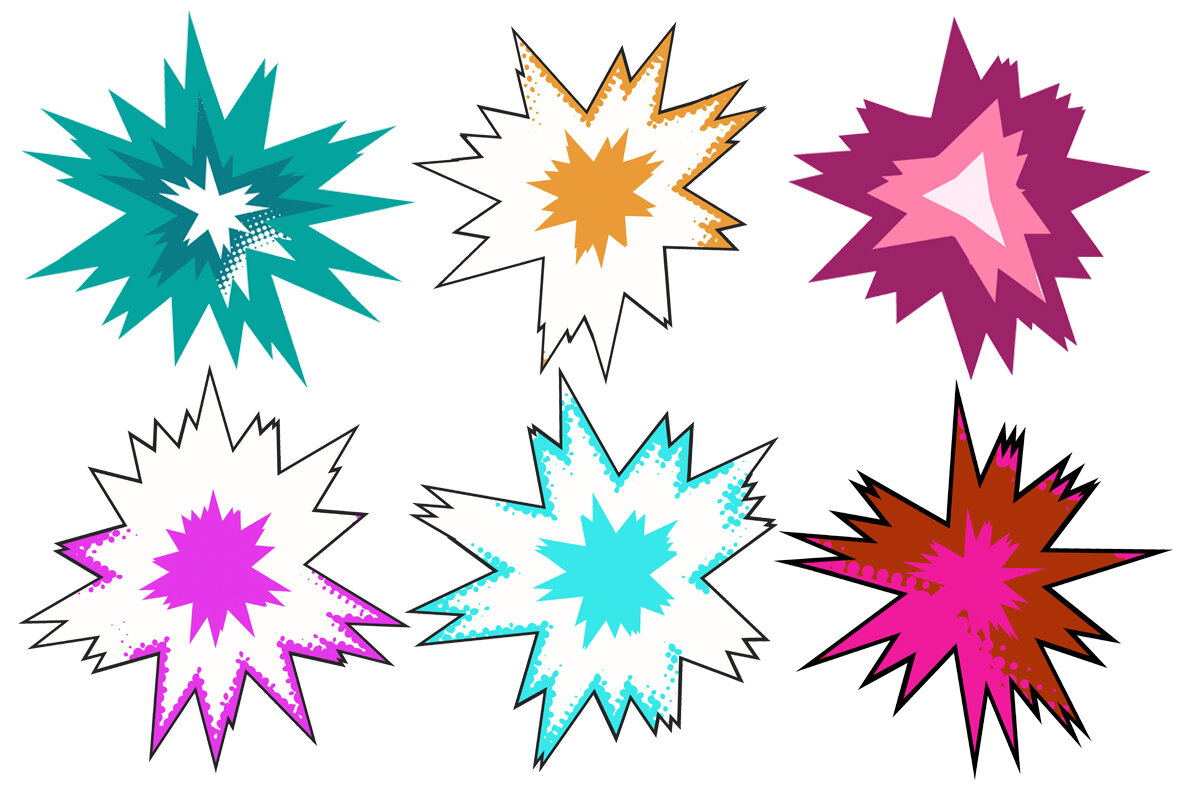 Comic Explosion Bubbles 8