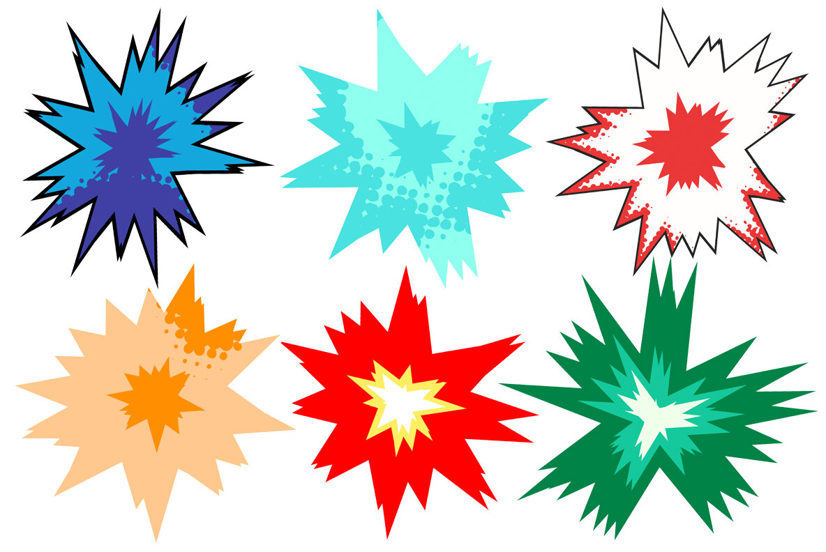 Comic Explosion Bubbles 9