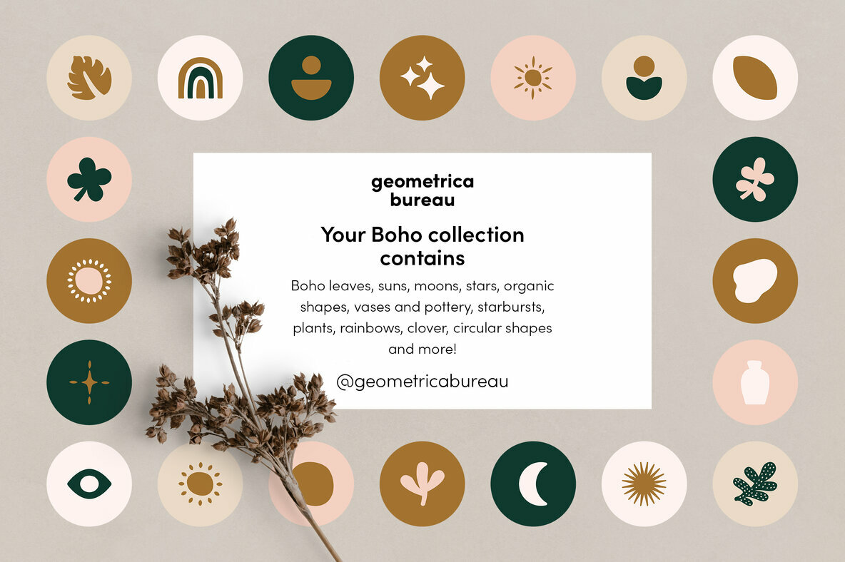 Instagram Highlight Covers Boho Objects Instagram Highlight Covers Boho Objects