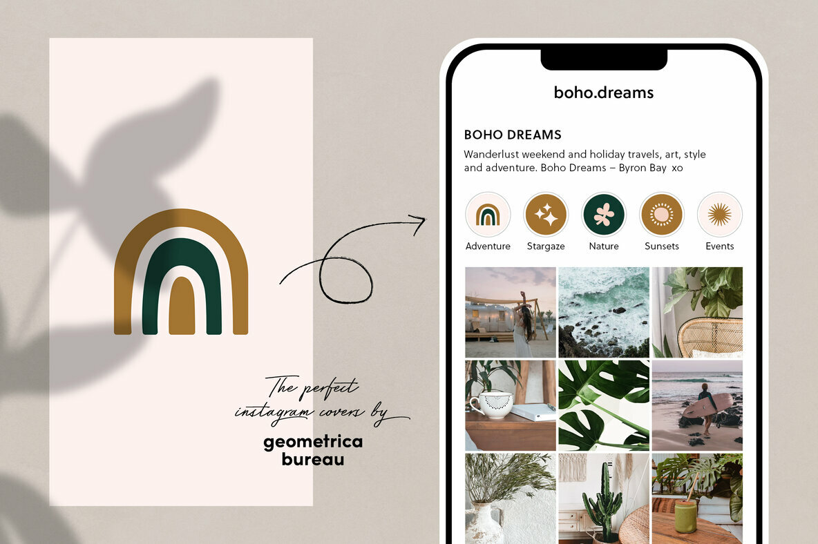 Instagram Highlight Covers Boho Objects Instagram Highlight Covers Boho Objects