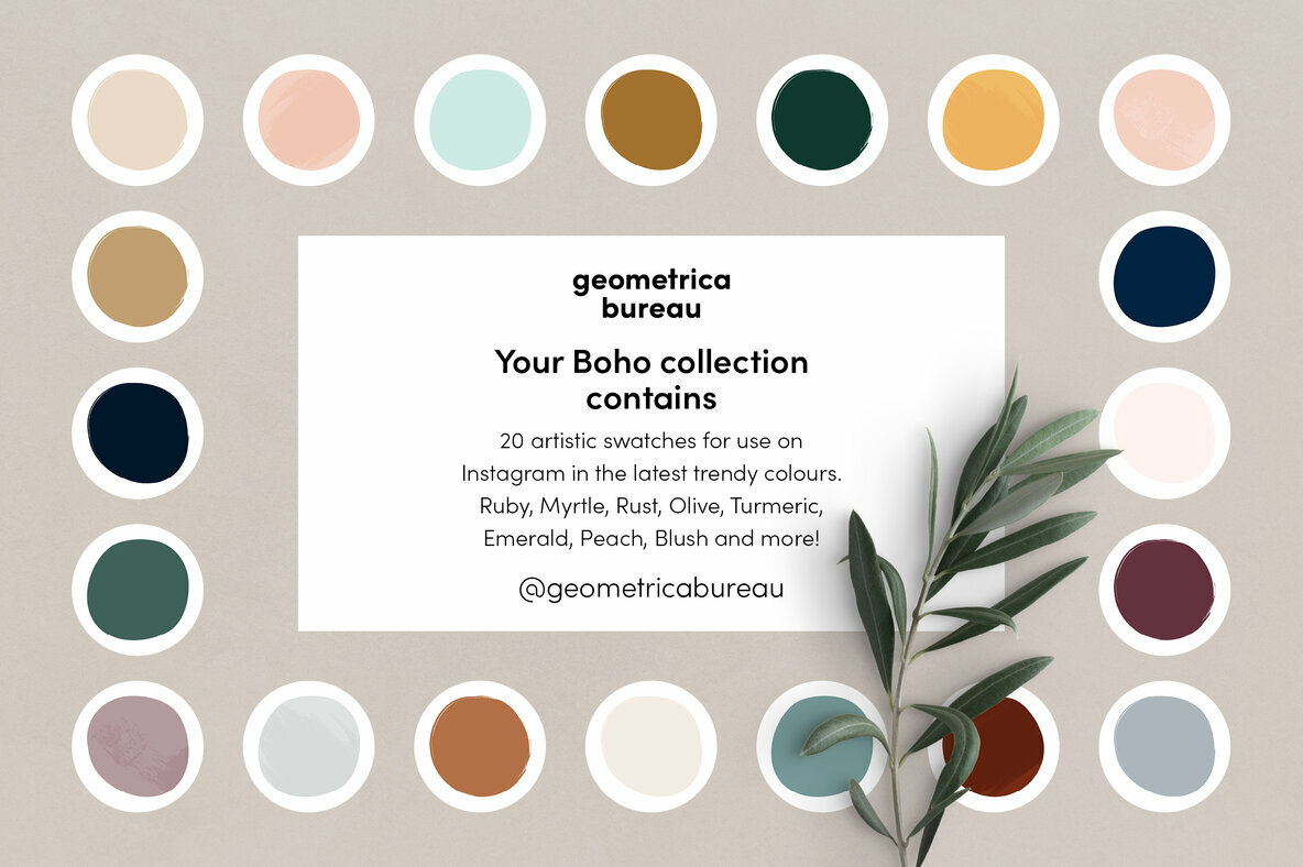 Instagram Highlight Covers Boho Colours 4