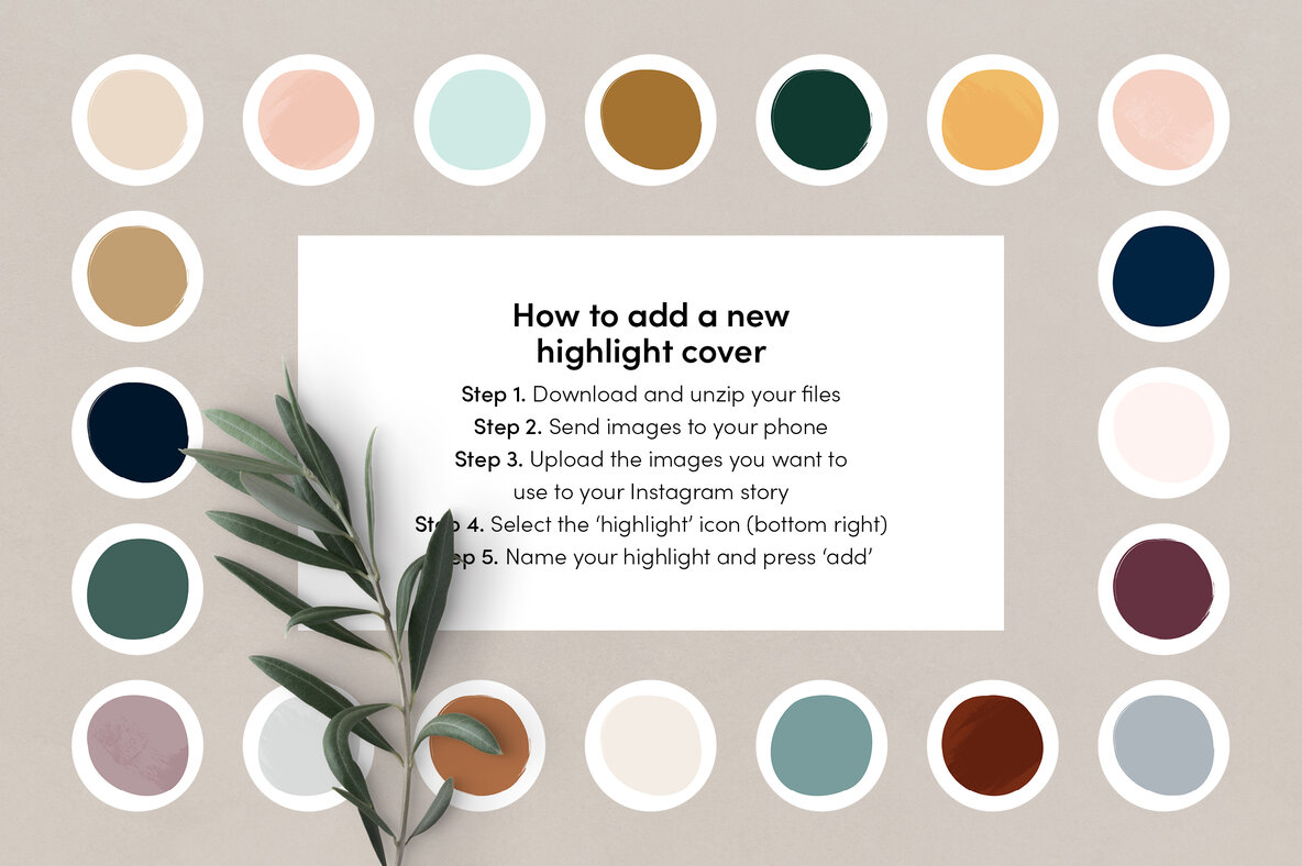 Instagram Highlight Covers Boho Colours 6