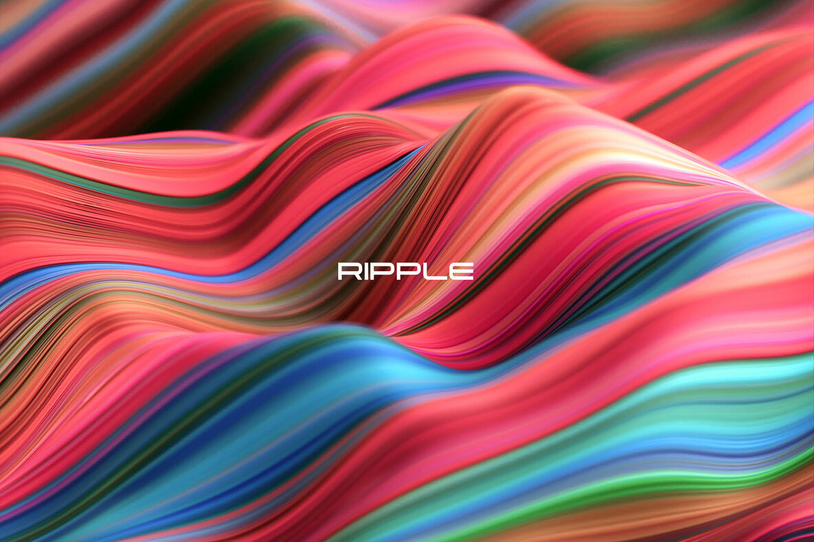 Ripple     Fluid Wavy 3D Lines 12