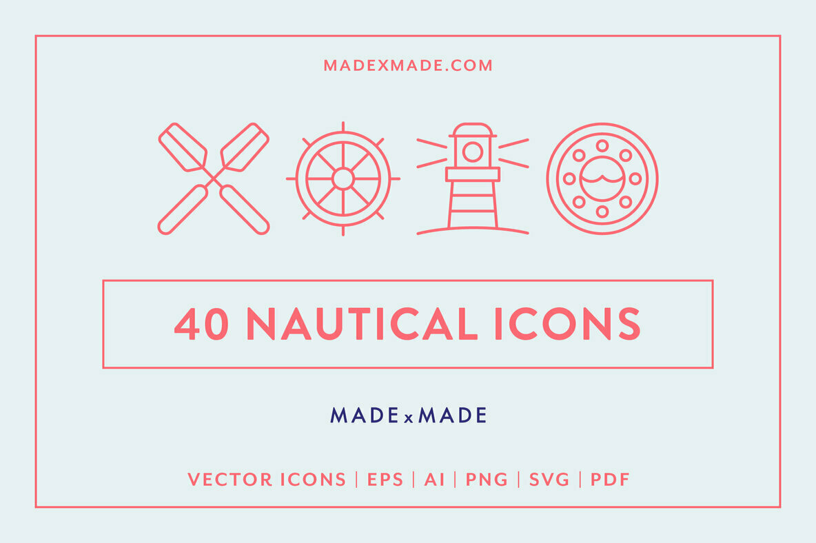 Nautical Line Icons 1