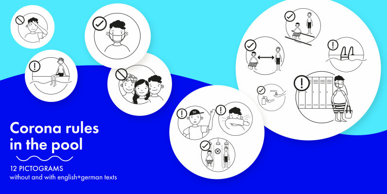 Corona rules in the pool