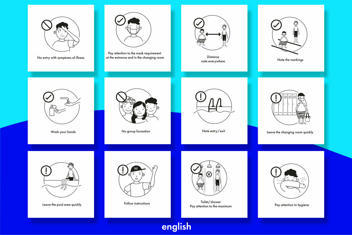 Corona rules in the pool 2