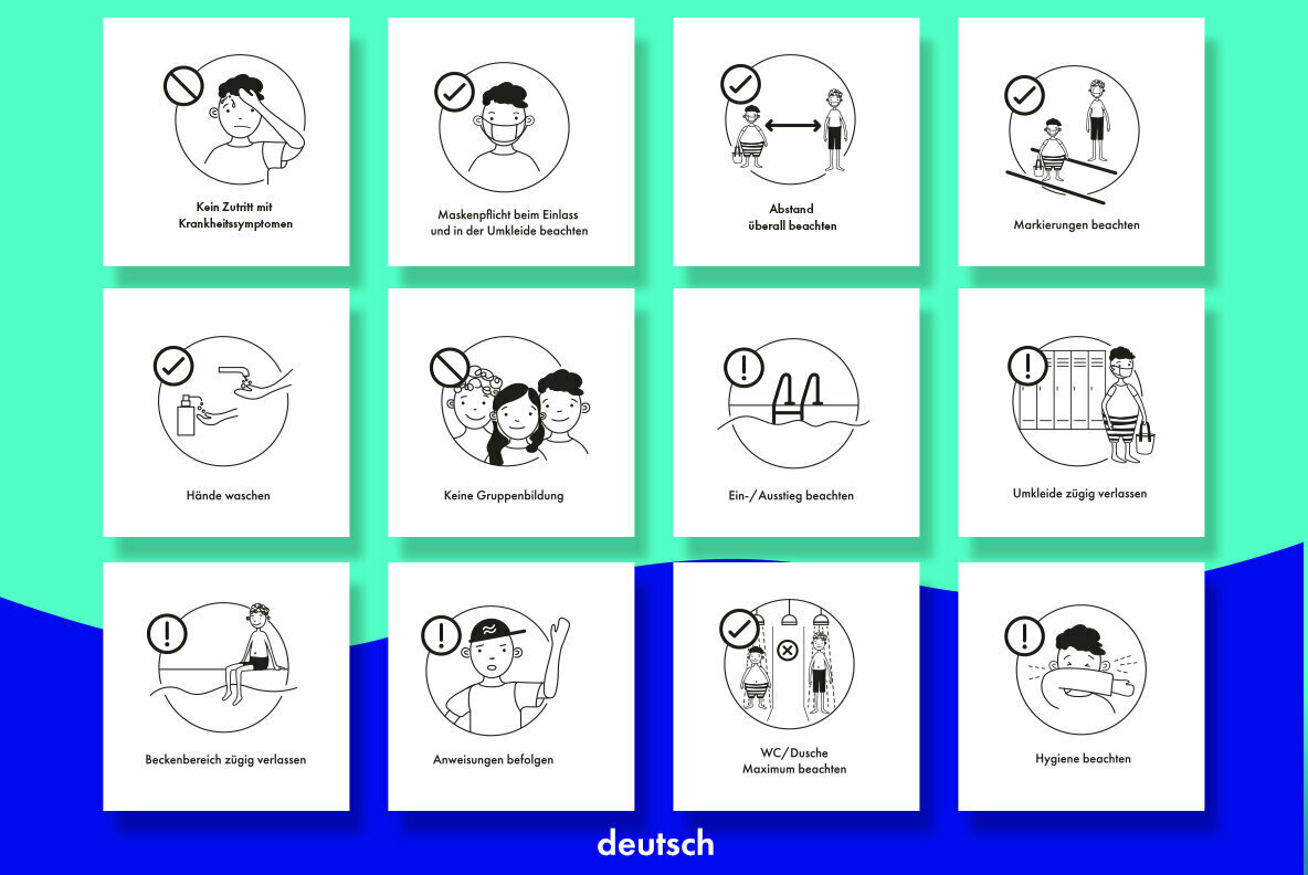 Corona rules in the pool 3