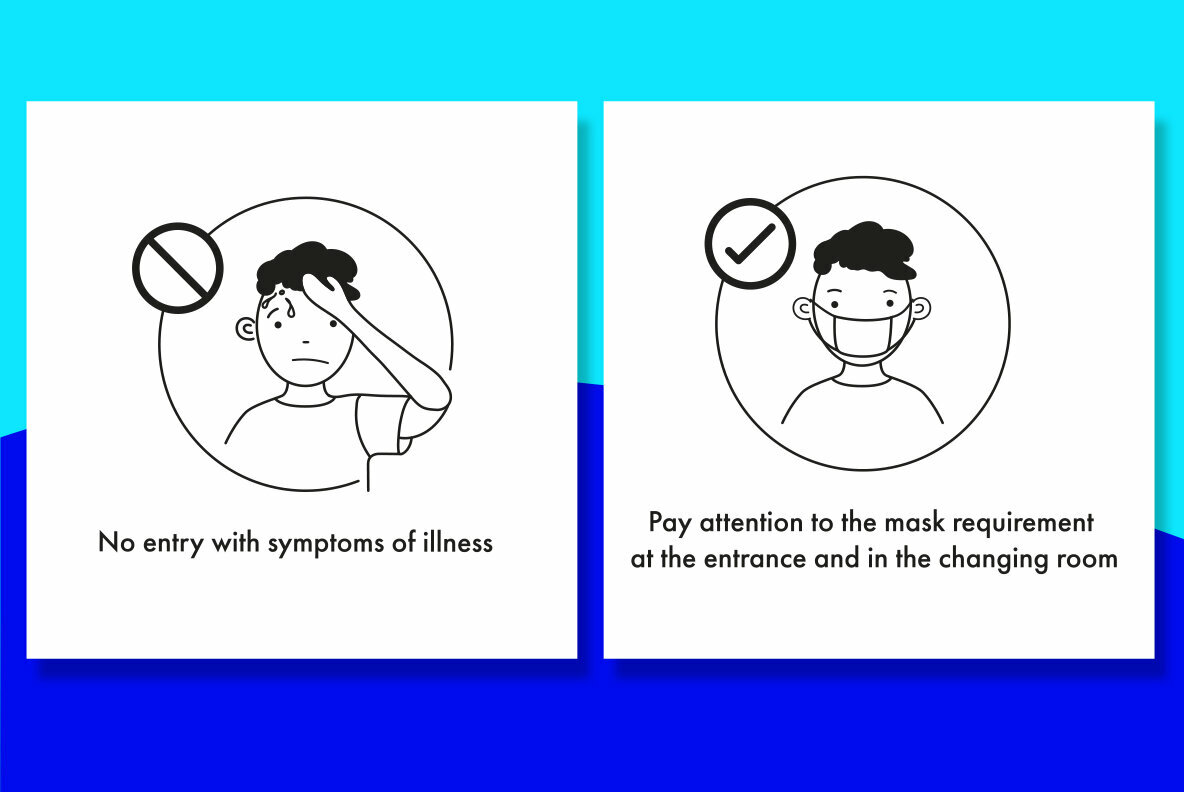 Corona rules in the pool 5