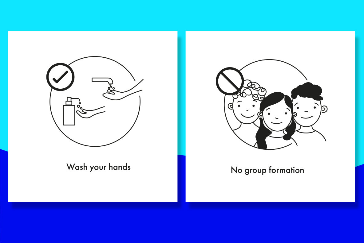 Corona rules in the pool 7