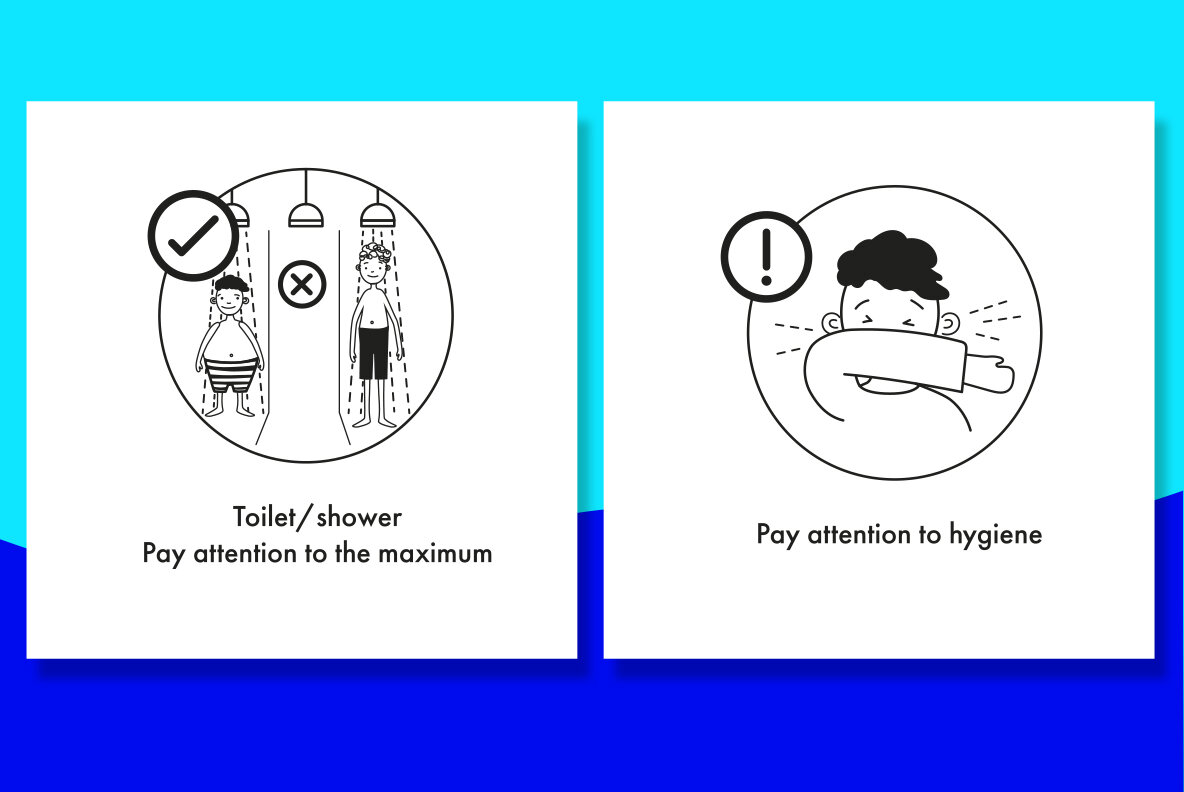 Corona rules in the pool 10