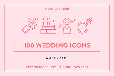 Wedding Line Icons