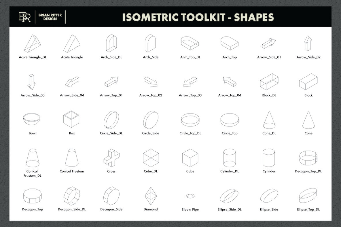 Isometric Toolkit for Procreate Isometric Toolkit for Procreate