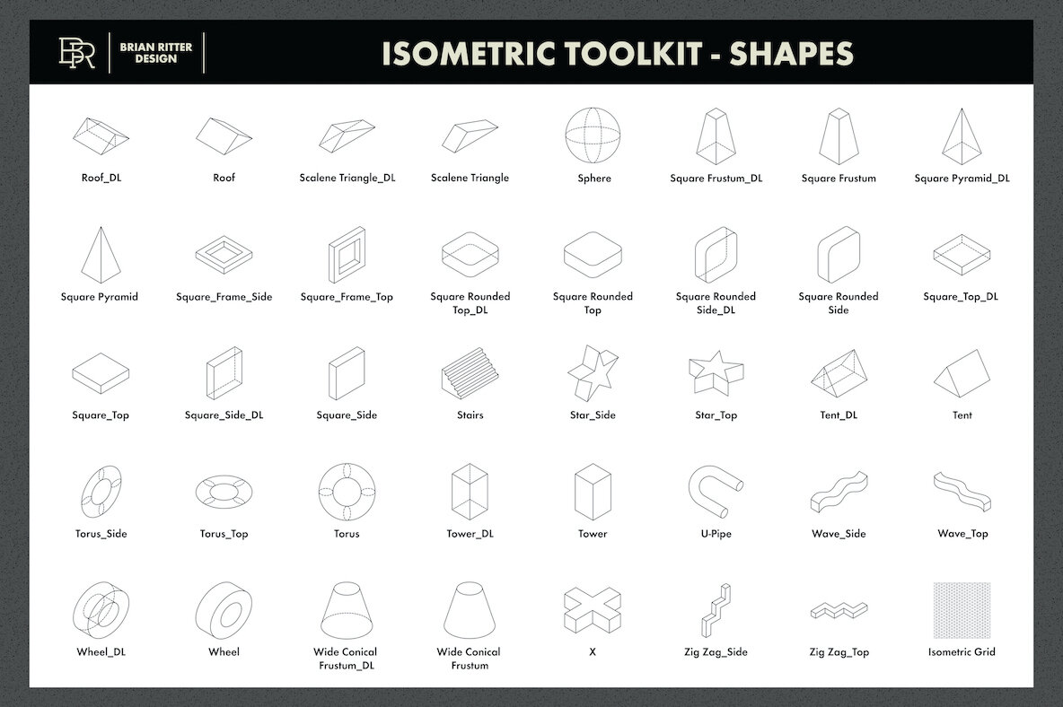 Isometric Toolkit for Procreate Isometric Toolkit for Procreate