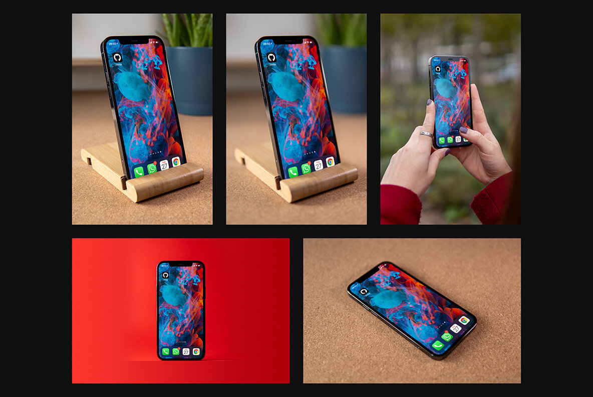 iPhone 12 Pro Mockup Bundle iPhone 12 Pro Mockup Bundle