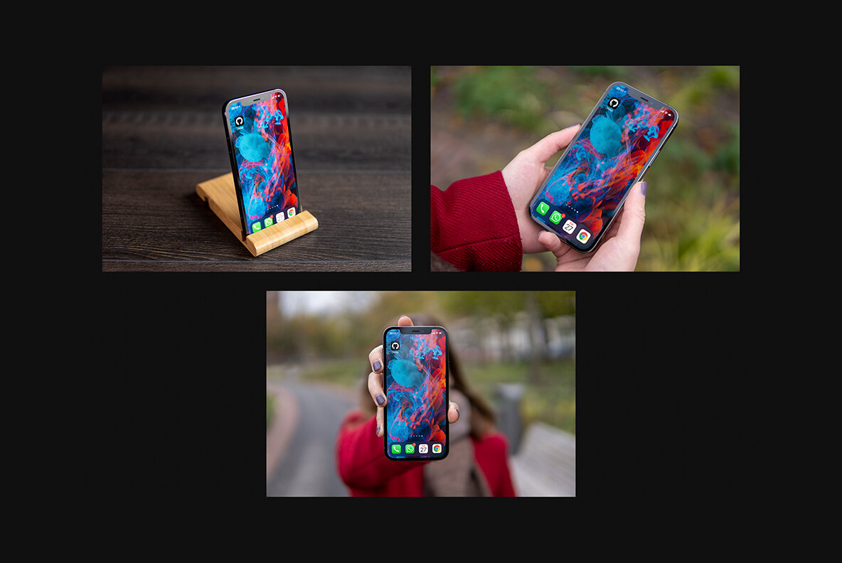 iPhone 12 Pro Mockup Bundle iPhone 12 Pro Mockup Bundle
