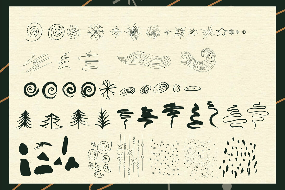 Abstract Linear Winter Background Collection 4