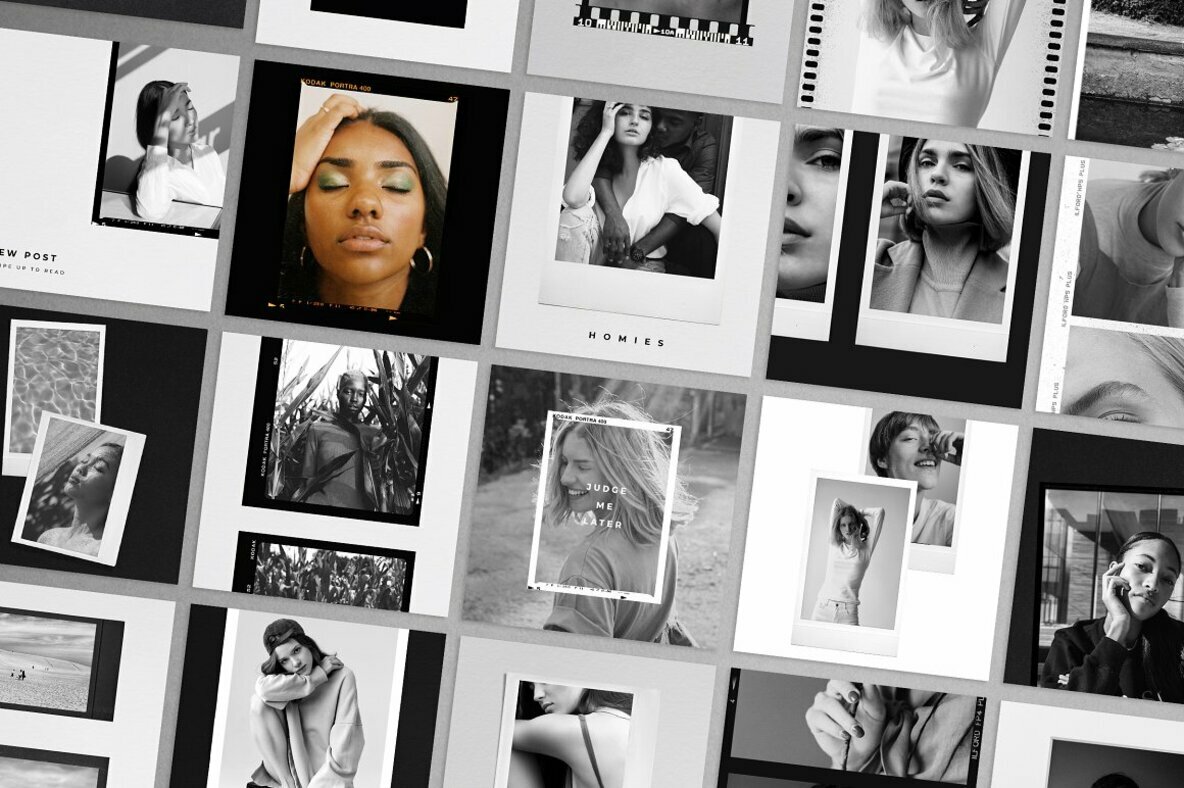 Black White Film Frames Templates Black White Film Frames Templates