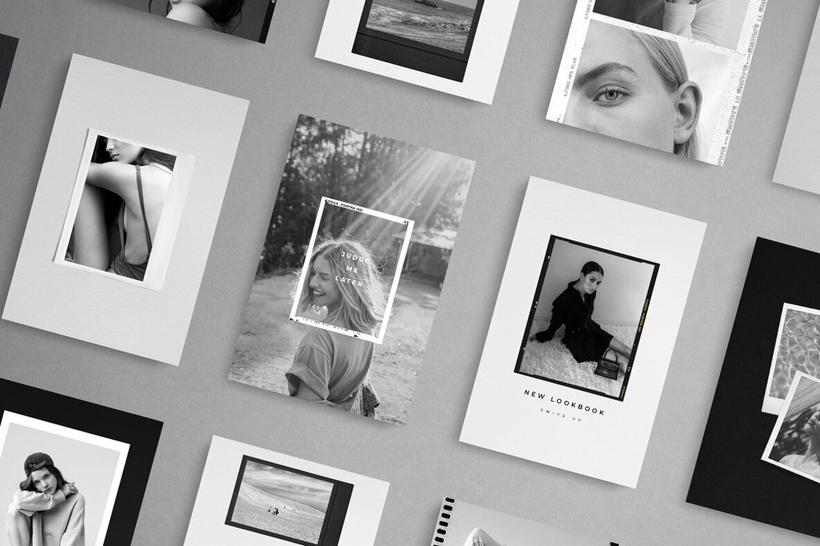 Black White Film Frames Templates Black White Film Frames Templates