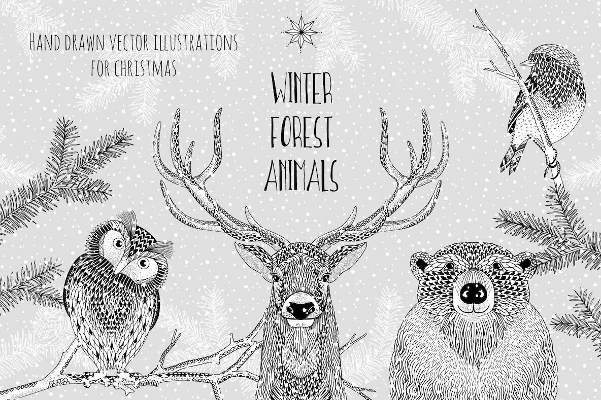 Winter Forest Animals 5