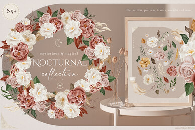 Nocturnal Watercolor Collection